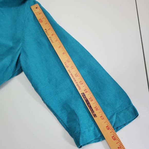 Soft Surroundings Women Linen Tunic Top Size XL 3/4 Sleeve‎ Vacation Beachy - Picture 11 of 13